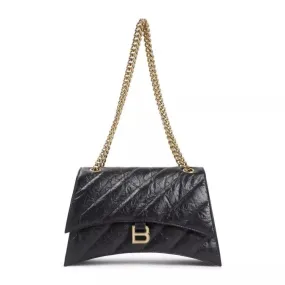   Balenciaga  Crush Chain M Bag Black  Schultertasche 