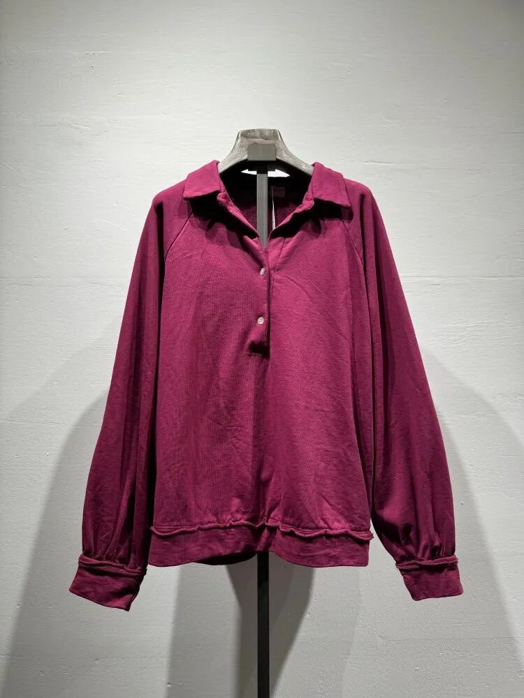 Baumwoll-Poloshirt mit 2 Knöpfen