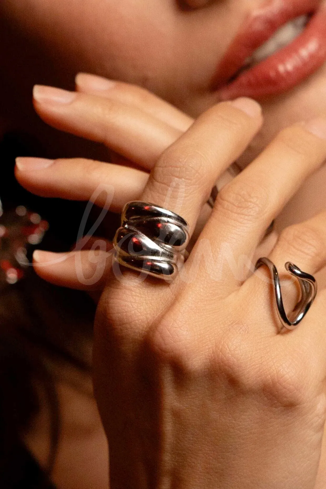 Britney-Ring – abgerundete Formen