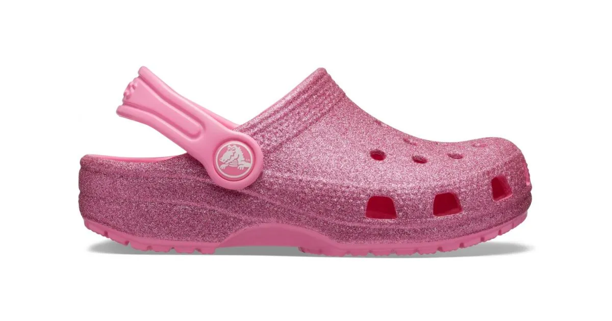 Crocs CLASSIC GLITTER rosa Kinderschuhe