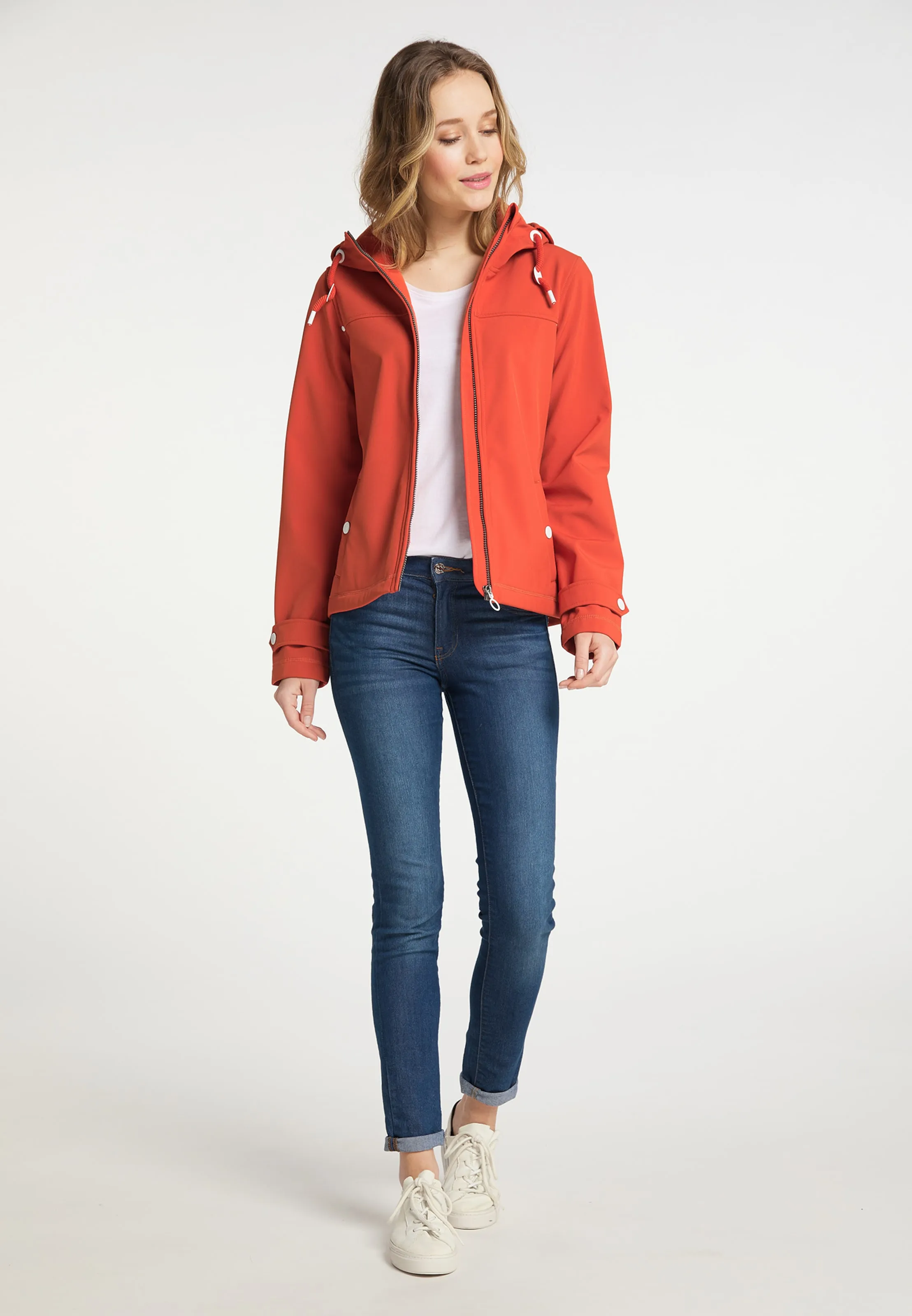 DreiMaster Maritim Jacke in Orangerot