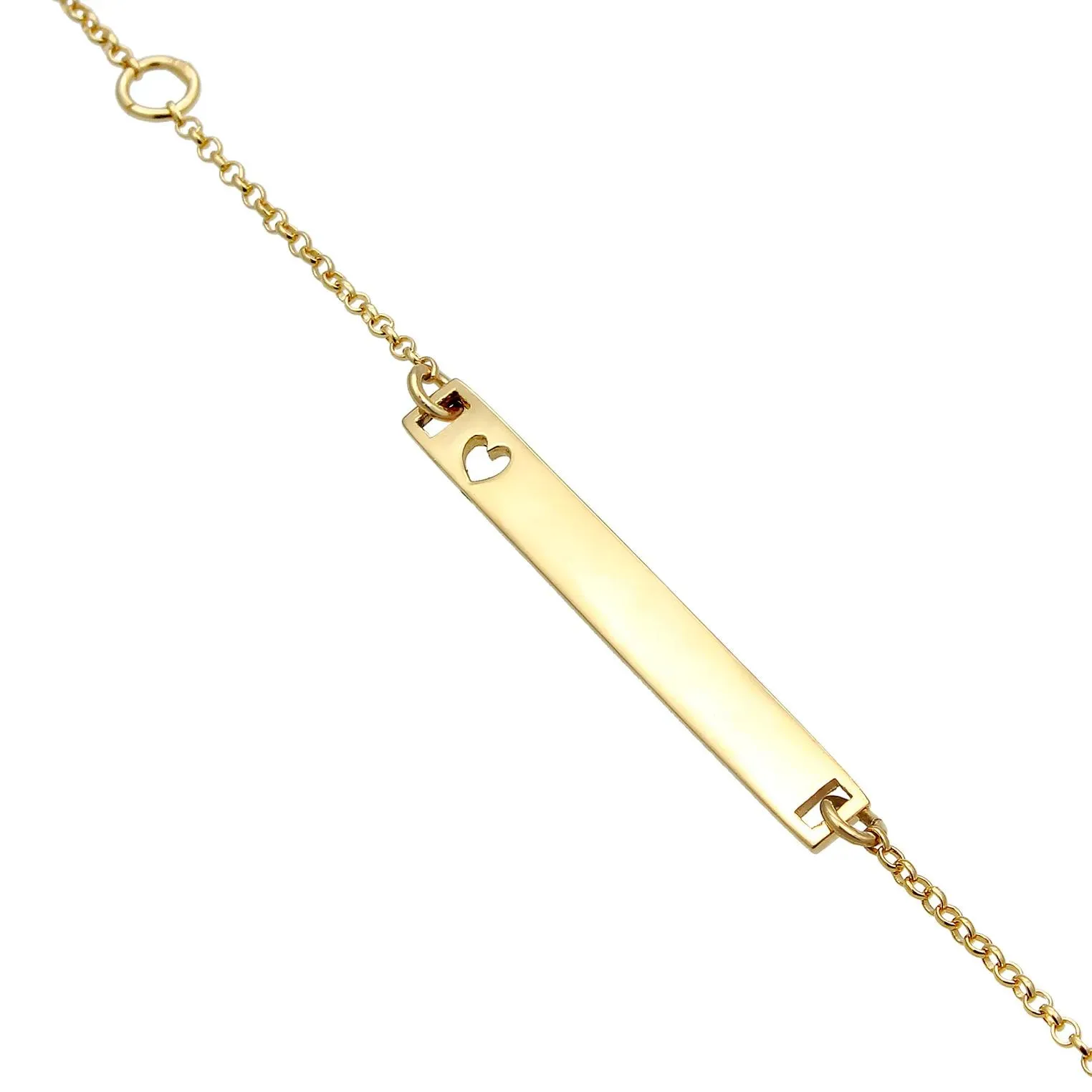   Elli  Armband Kinder Herz Geburt Taufe Namensband 375 Ge gold  Armband 