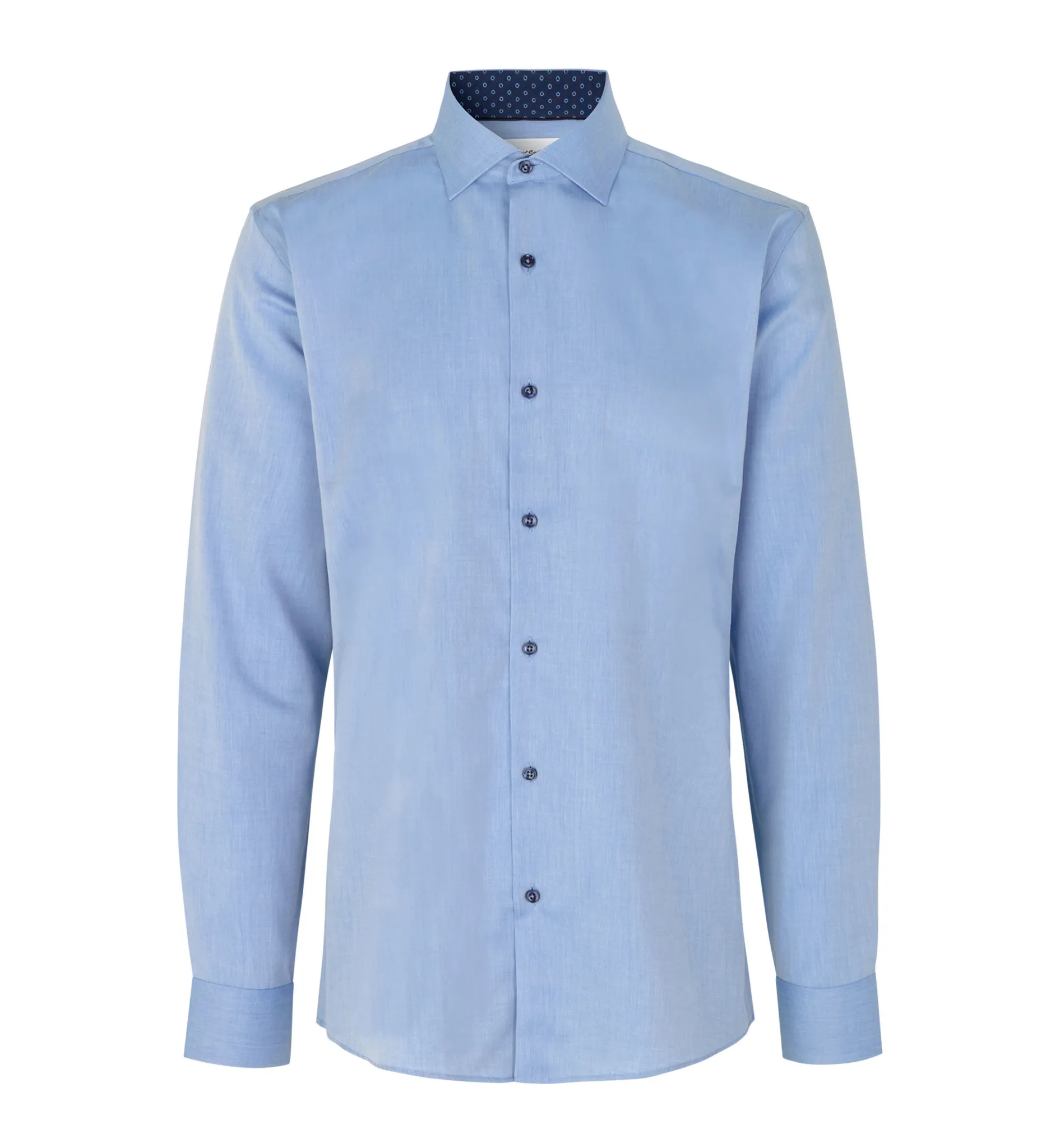 Fine Twill kontrast Herren Hemd