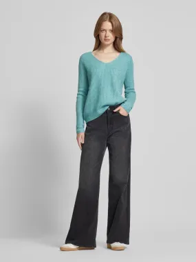 Fynch-Hatton Strickpullover mit V-Ausschnitt (aqua) online kaufen