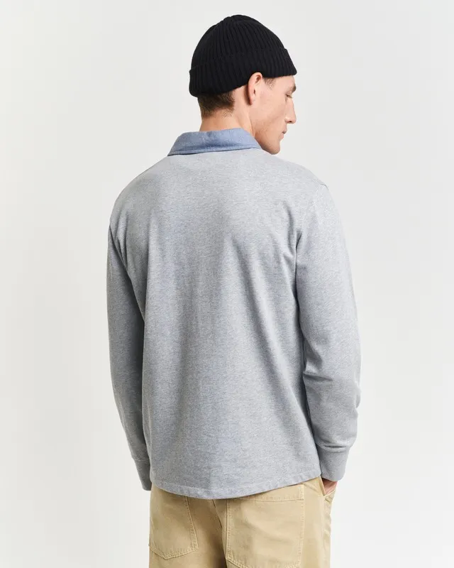 Gant Langarm-Poloshirt »REG CHAMBRAY HEAVY RUGGER« online shoppen | Jelmoli-Versand