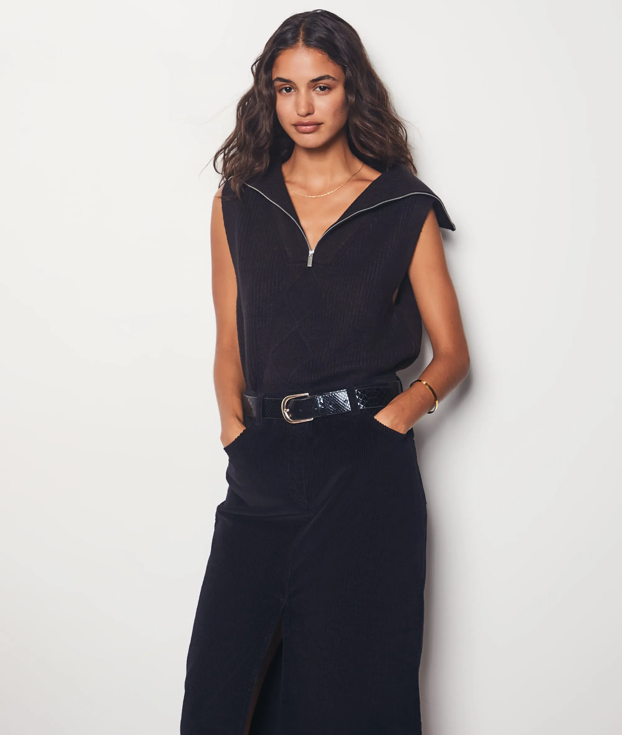 Gerippter Midirock COTON