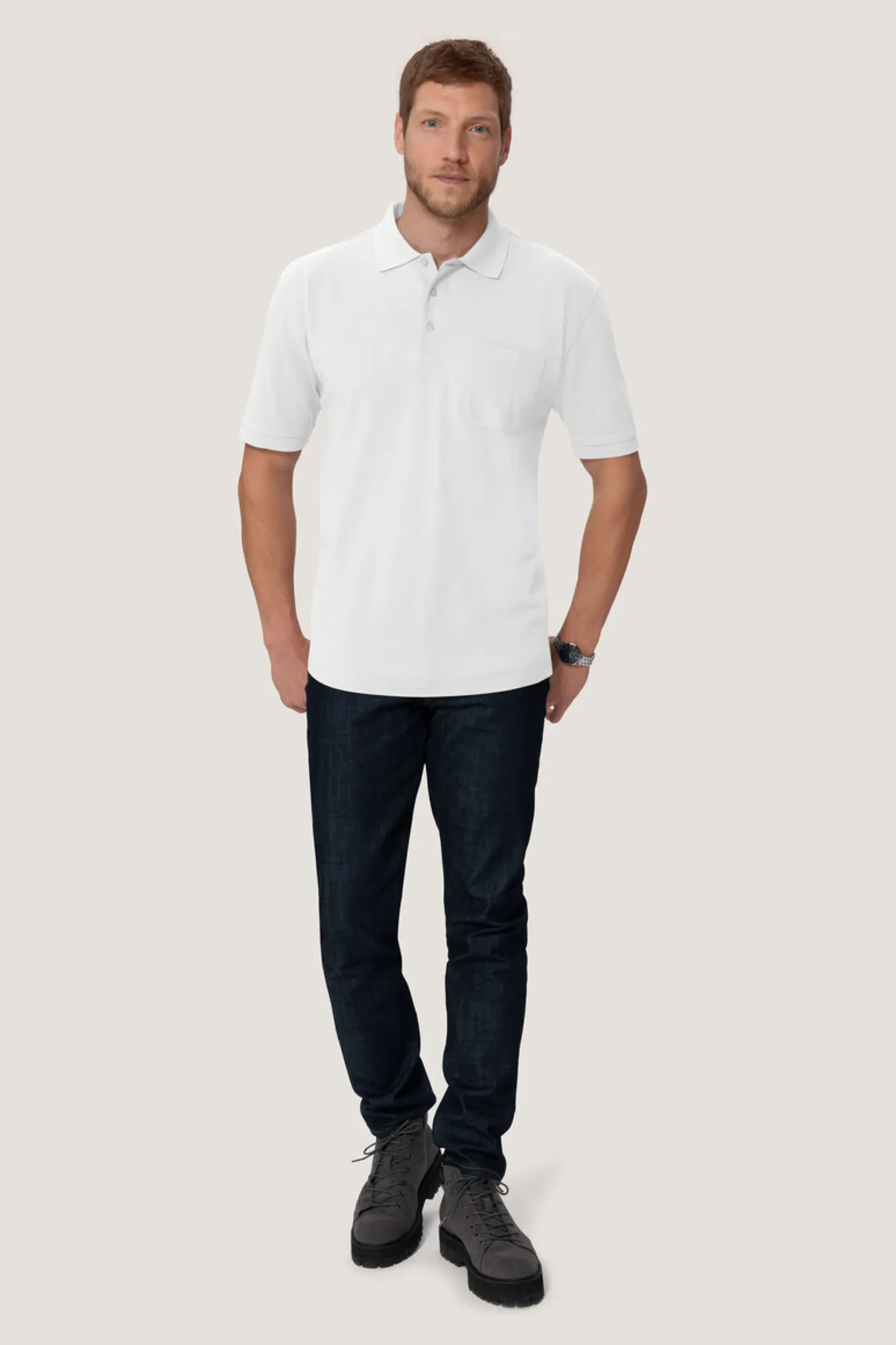 HAKRO Pocket-Poloshirt Mikralinar® besticken