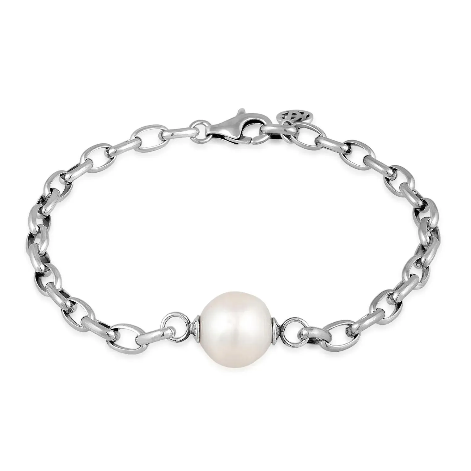   Haze & Glory  Armband Gliderarmband - Chunky Perle 925 Silber silber  Armband 