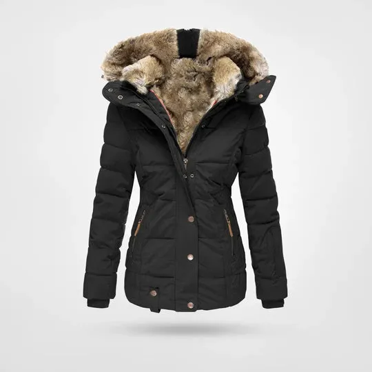 Heidi-Mode | Katzenmuster Kapuzen Tasche Reißverschluss Fleece Sweatshirt Jacke Für Frauen