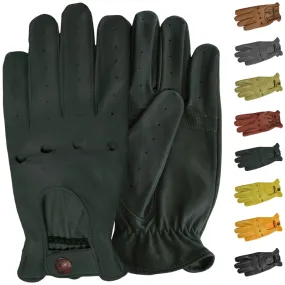 Herren Driving Autofahrer-Handschuhe Lederhandschuhe