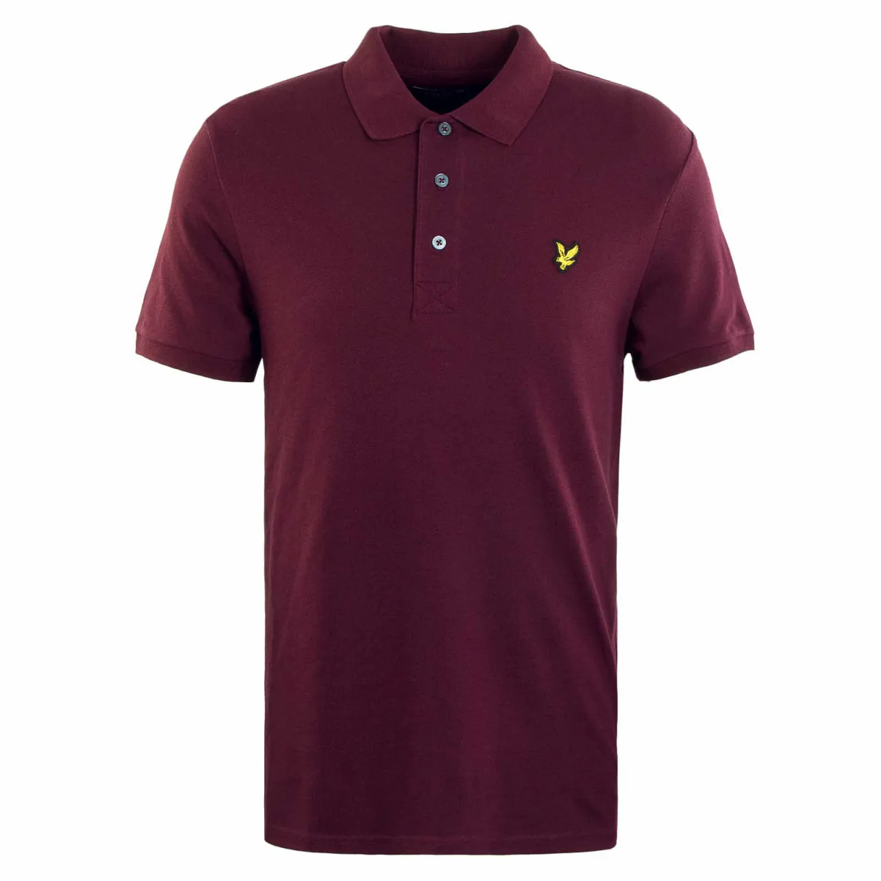 Herren Poloshirt - Plain - Burgundy