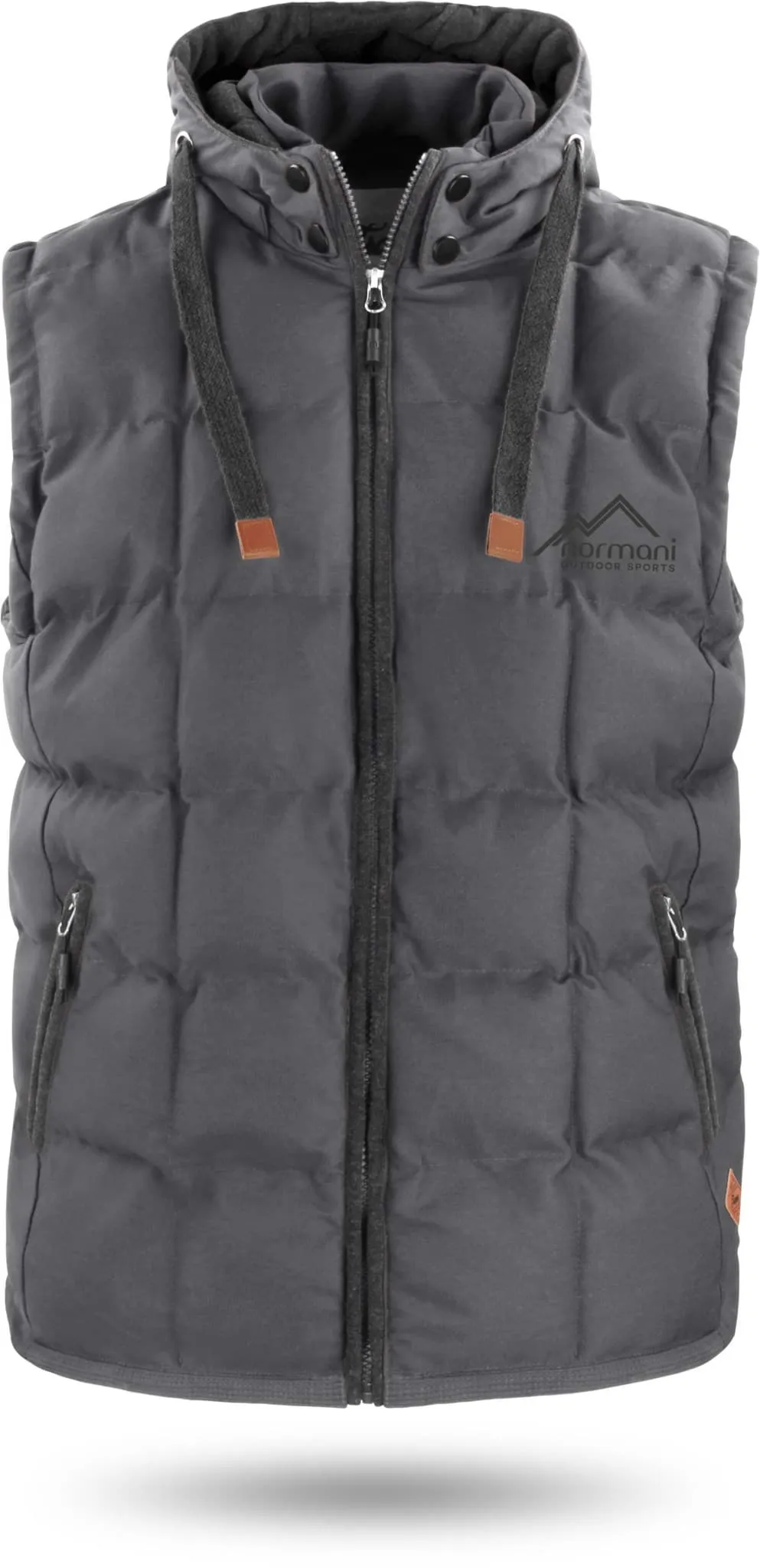 Herren Winter-Steppweste „Tropez“ Anthrazit