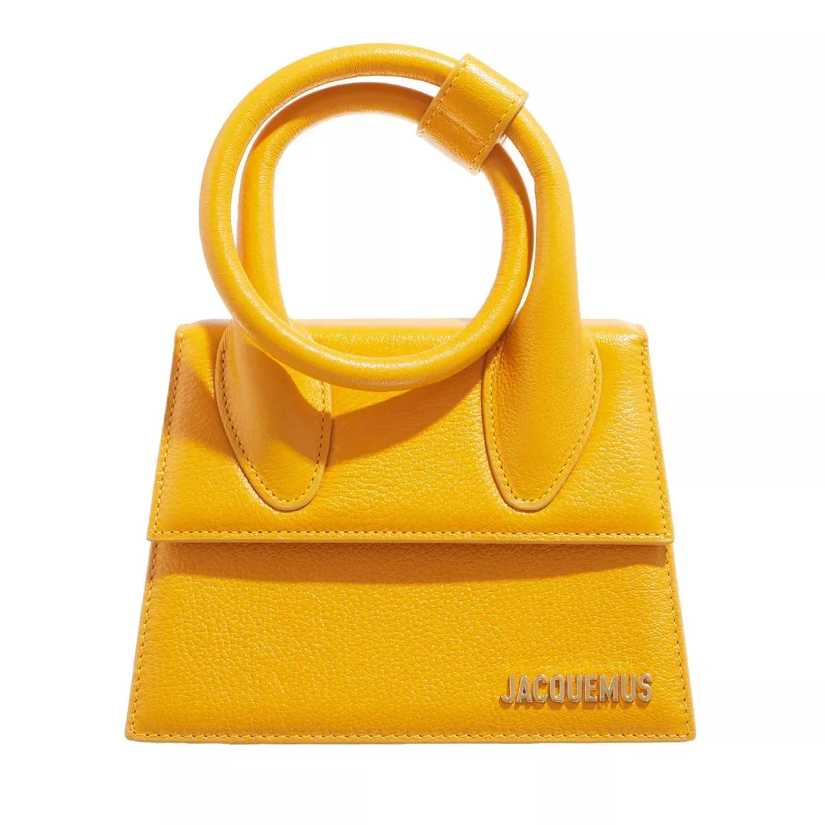   Jacquemus  Top Handle Leather Bag Orange  Satchel 