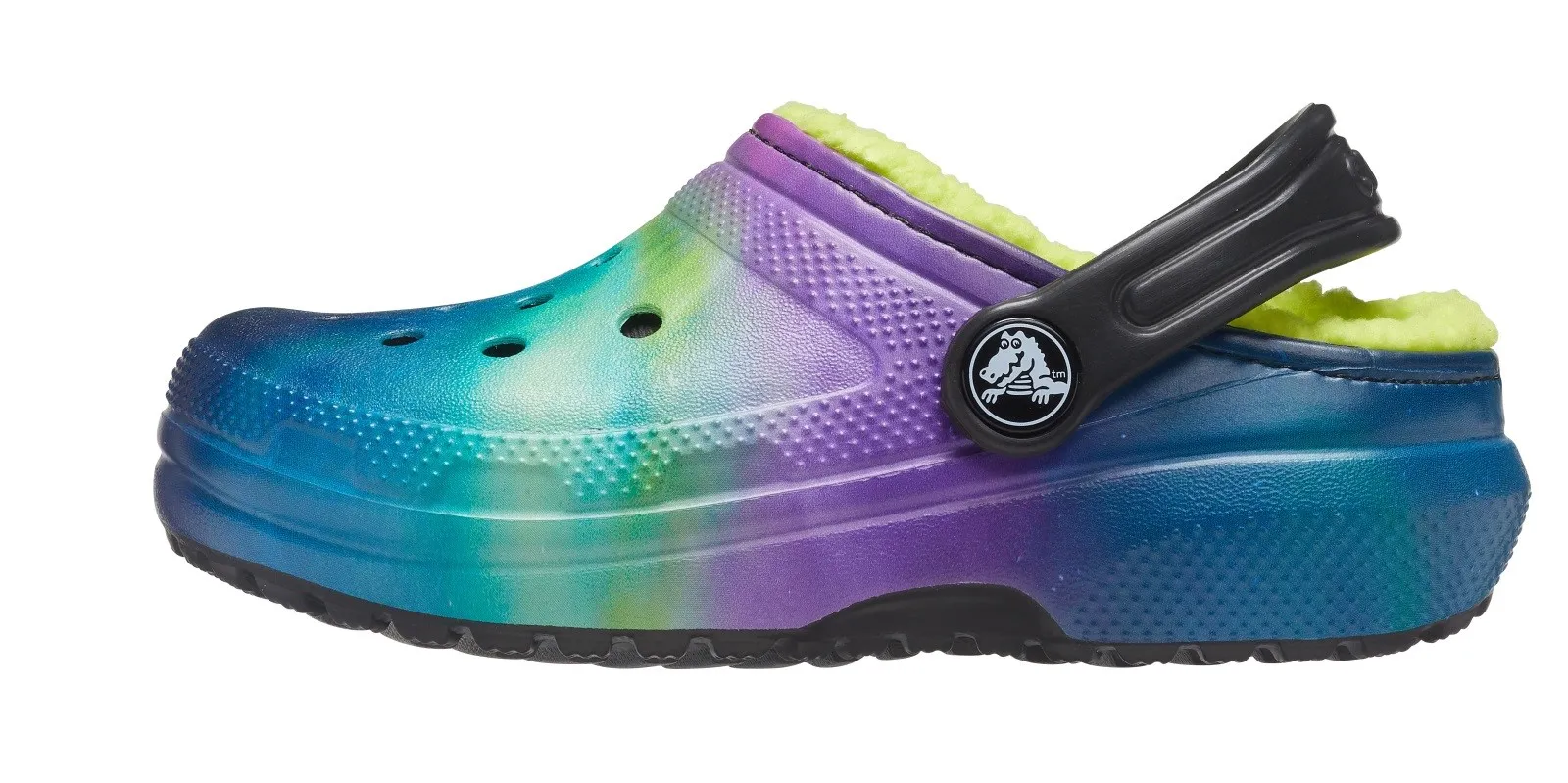 Kinderschuhe Crocs CLASSIC LINED grün / lila 27-28