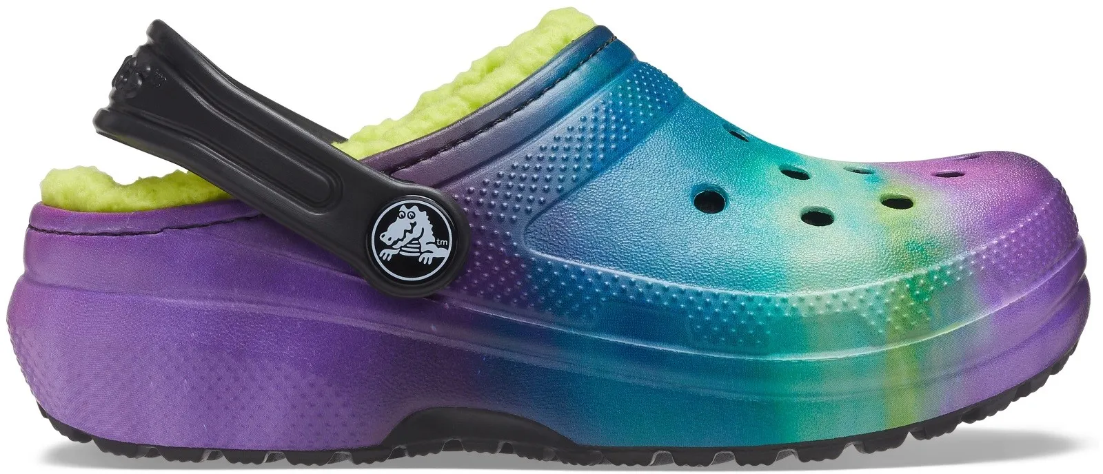 Kinderschuhe Crocs CLASSIC LINED grün / lila 29-30
