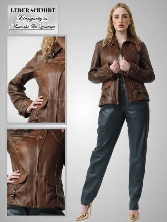 kurze Damen Lederjacke