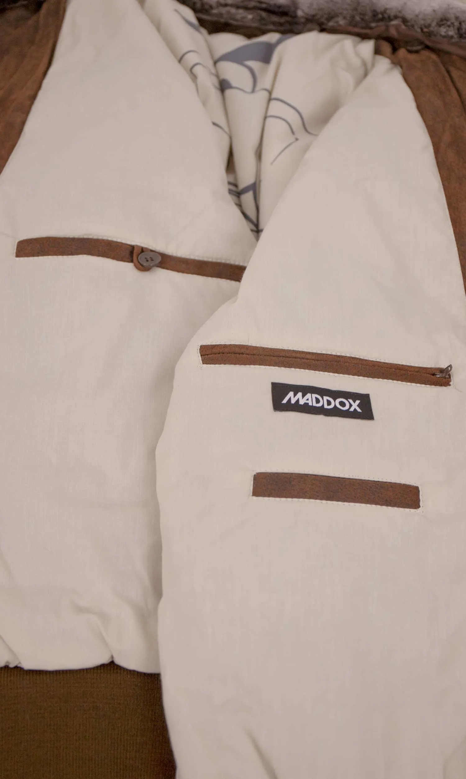 Maddox - Herren Lederjacke Fliegerjacke echtes Leder cognac