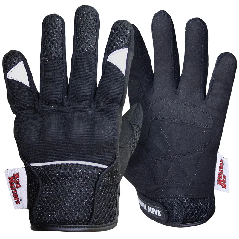 Motocross Motorradhandschuhe Biker Handschuhe Textilhandschuhe Schwarz