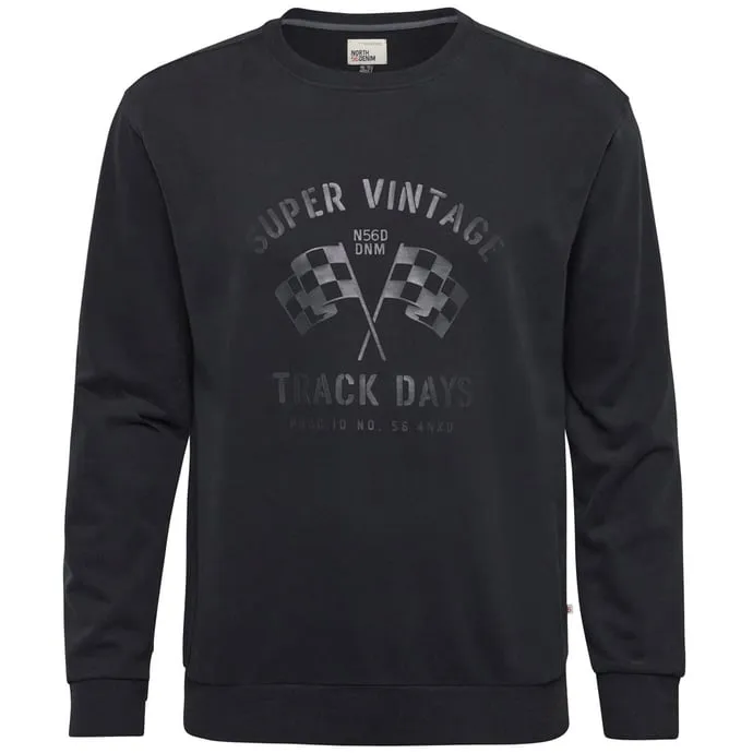 North Sweatshirt mit Motiv-Print, schwarz 