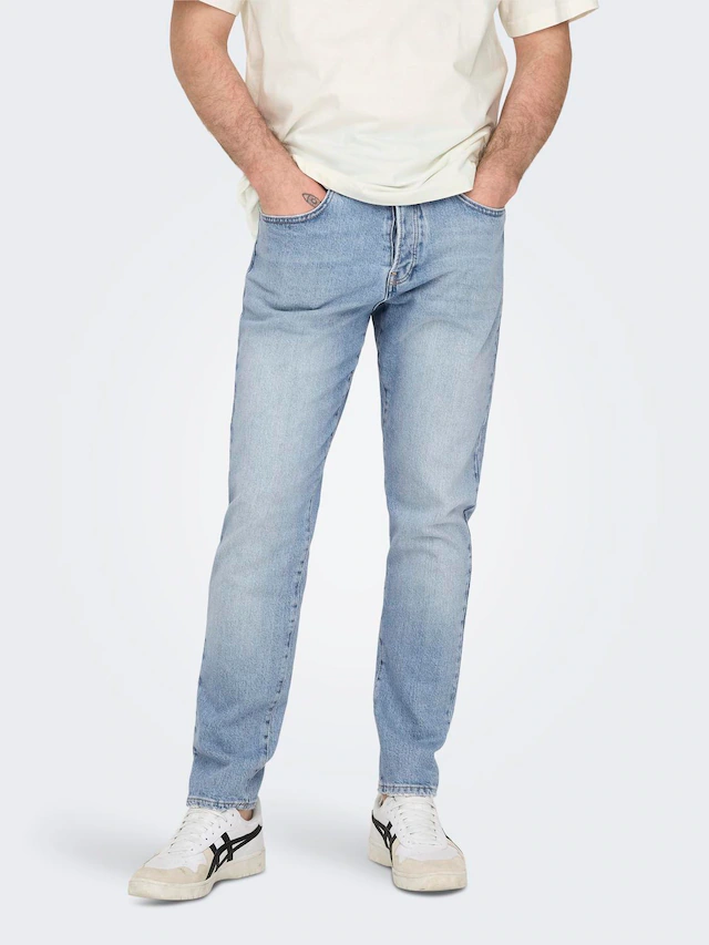 ONLY & SONS Relax-fit-Jeans »ONSYOKE TAPERED WB 7850 DOT DNM NOOS« online kaufen | Jelmoli-Versand