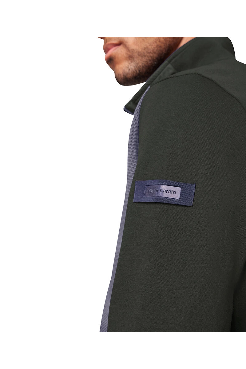 PIERRE CARDIN Sweat Jacke grün