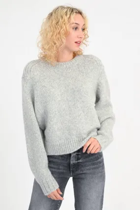 Pullover aus Alpaka-Mix in Hellgrau
