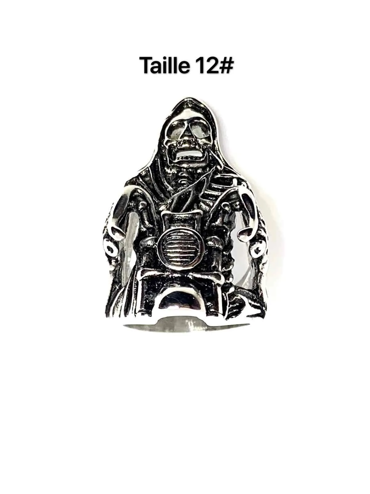 Reaper on moto steel ring