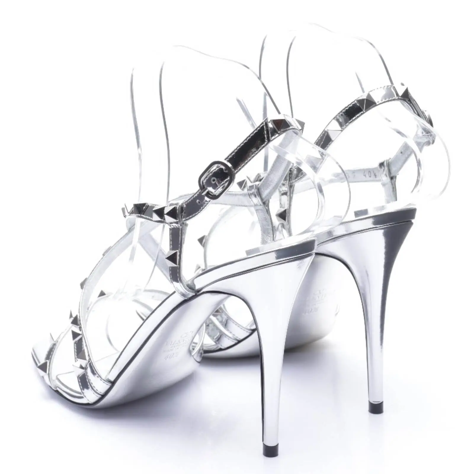 Rockstud Sandaletten EUR 40,5 Silber