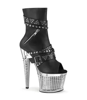 SPECTATOR-1015 Plateau Stiefelette - Schwarz | Pleaser-