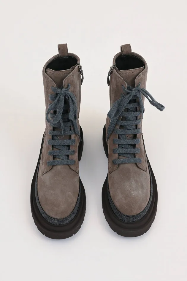 Stiefelette mit Molini-Details in Taupe