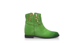 Stiefelette mit Verstecktem Absatz 55582