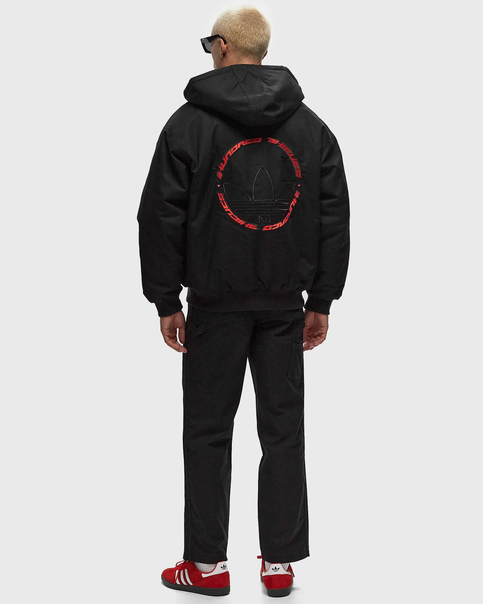 Sweatshirt adidas Originals 100 Thieves x Black Hooded Jacket JP0817