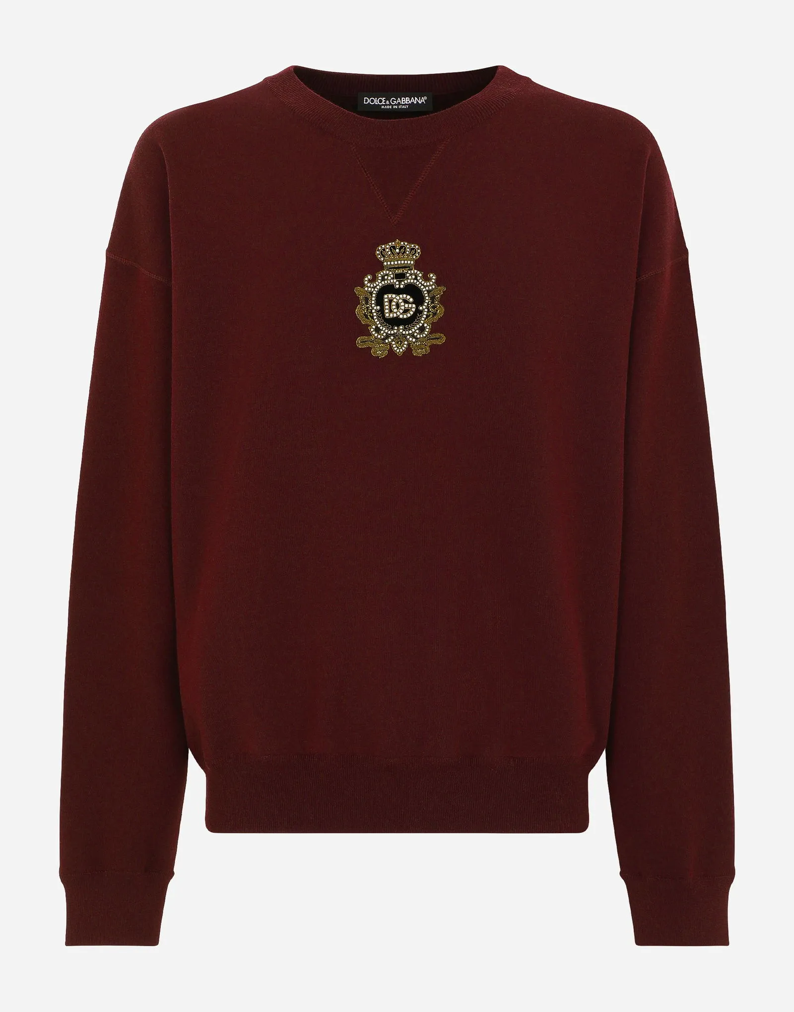 Sweatshirt Dolce & Gabbana Cashmere And Wool Knit Sweatshirt GXQ12ZJFMQ2R2723
