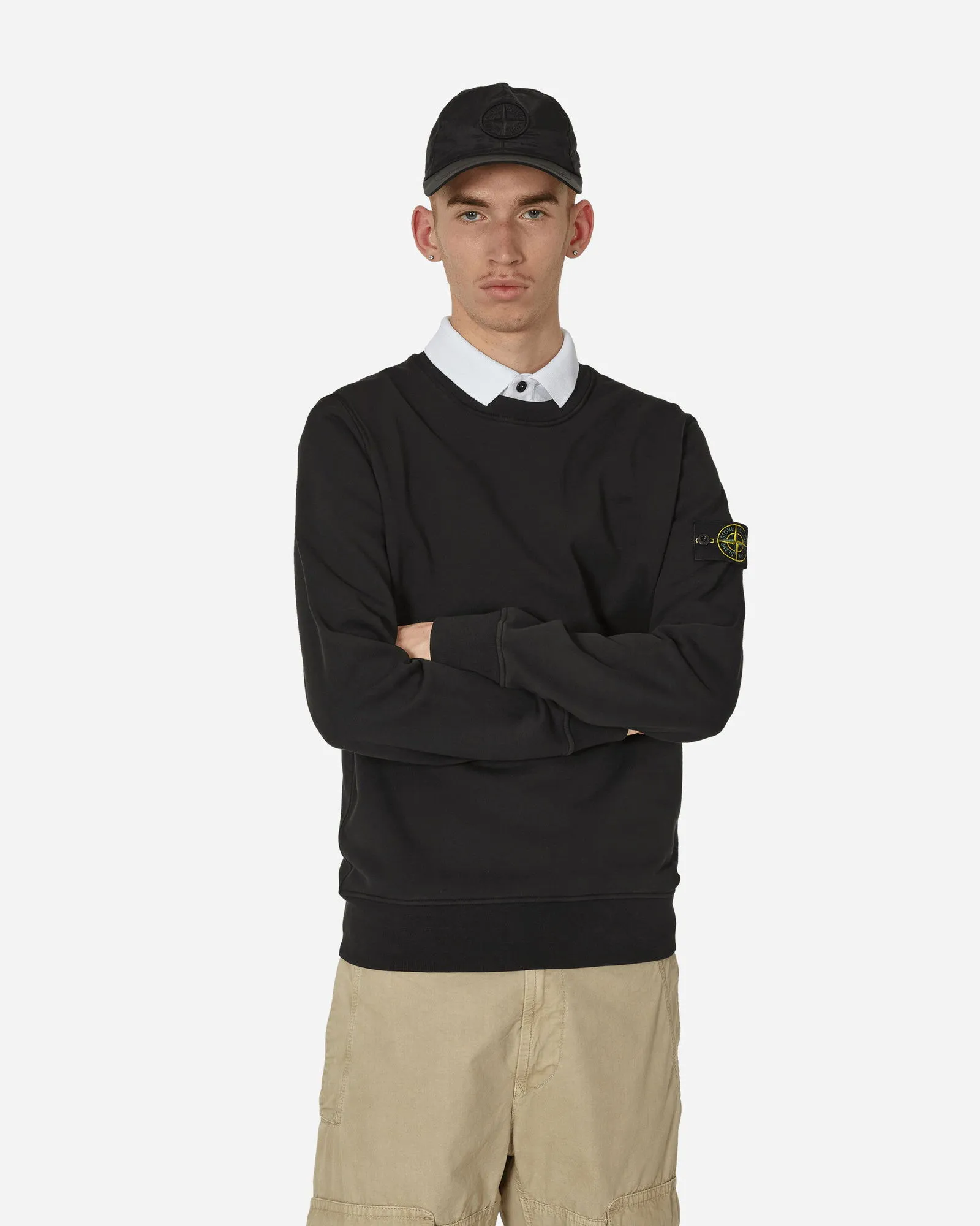 Sweatshirt Stone Island Garment Dyed Crewneck Sweatshirt 801563051 A0029