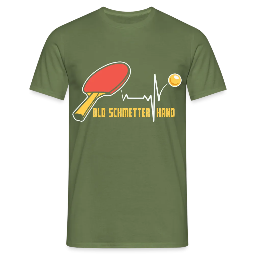 Tisch Tennis Shirt Old Schmetterhand Lustiges Ping Pong Geschenk T-Shirt