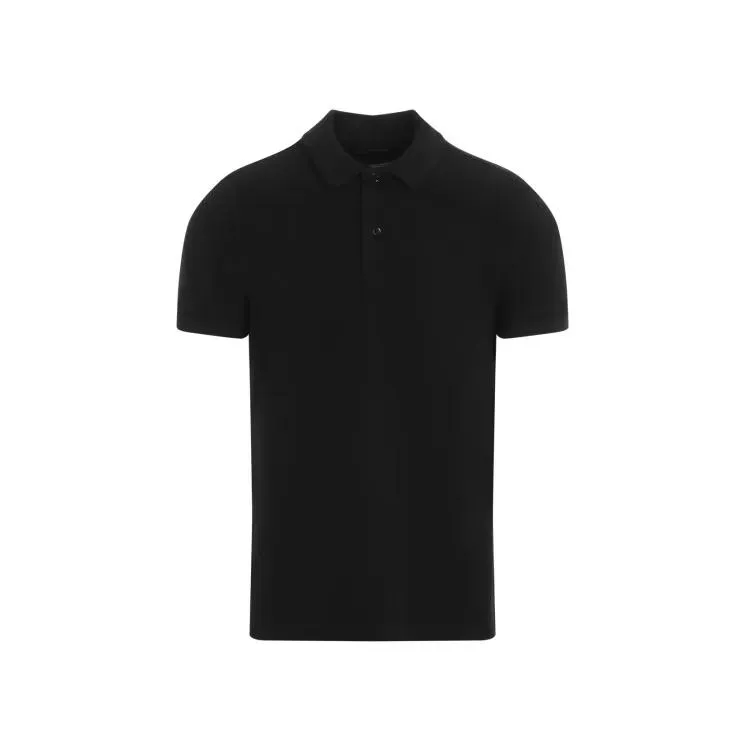   Tom Ford  Tennis Piquet Polo Shirt Black