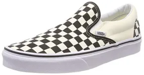 Vans Damen Ua Classic Slip-on Low Top, Schwarz Black And White Checker White, 38 EU