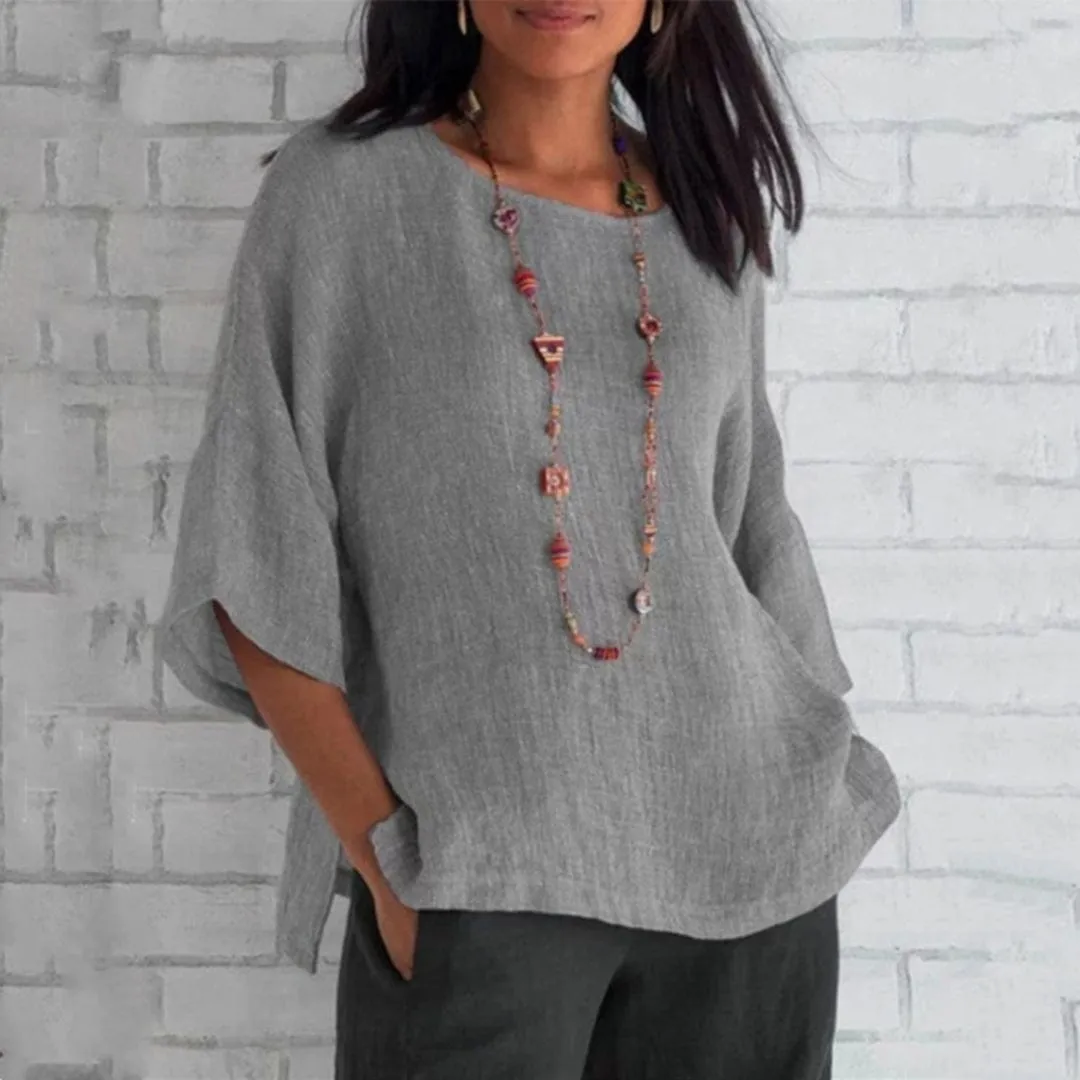 Yvette - Bluse - Elegant - Baumwoll-Leinen / Vielseitiges Design - All